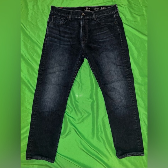 7 for All Mankind Lux Performance Adrien Men's Dark Denim Jeans size 36 - Picture 1 of 10